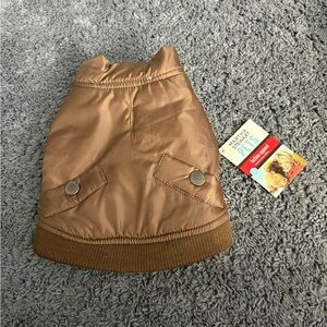 NWT Martha Stewart pets fashion apparel size small brown vest